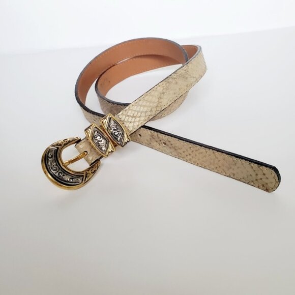 Street Works Animal Print Gold BBeautiuckle Belt - Picture 4 of 9